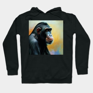 Thoughtful chimpanzee in profile Hoodie